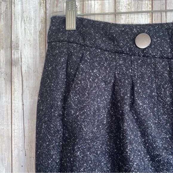 NWT ModCloth Decisions, Decisions Navy Blue Tweed High Rise Wide Leg Pants - Picture 4 of 9